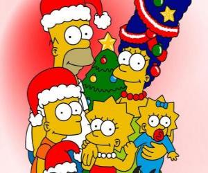 пазл Симпсоны Желаю вам счастливого Рождества